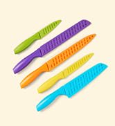 Amazon Basics 12-Piece coloured Knife Set