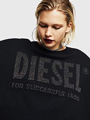 DIESEL レディース DIESELロゴジャガードニットトップス DIESEL レディース DIESELロゴジャガードニットトップス