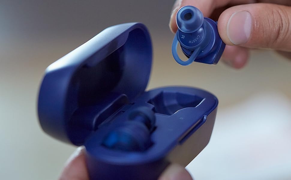 audio−technica ATH-CKS5TW BLUE AUDIO-TECHNICA - ATH-CKS5TW Blue True Wireless Earphones