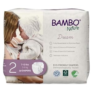 Bambo Nature Premium Baby Diapers (SIZES 0 TO 6 AVAILABLE), Size 2, 32 Count 8