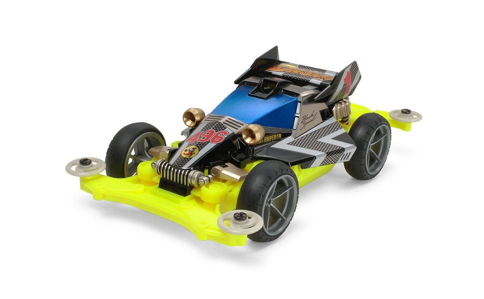 Tamiya Mini 4WD Dash 1 Emperor MS Chassis Black Special 95296 Rasakan Sensasi Balap Agresif yang Menyenangkan!