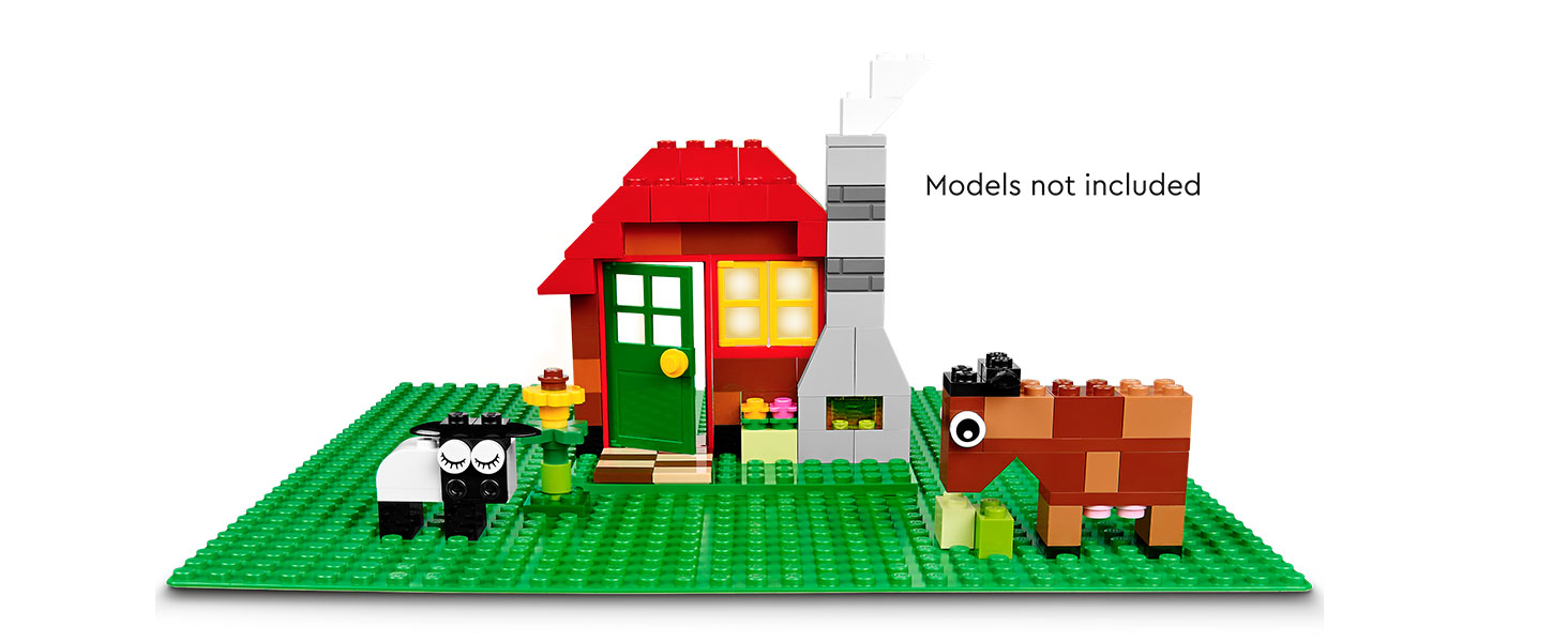 LEGO® Classic Green Baseplate 11023 Building Kit; OpenEnded Creative