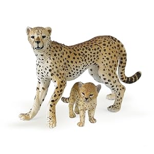 特撮 Running Cheetah figure by Papo (Model No. 50238) z2zed1b Papo Wild Animals - Cheetah Running #50238 - Sleek looking