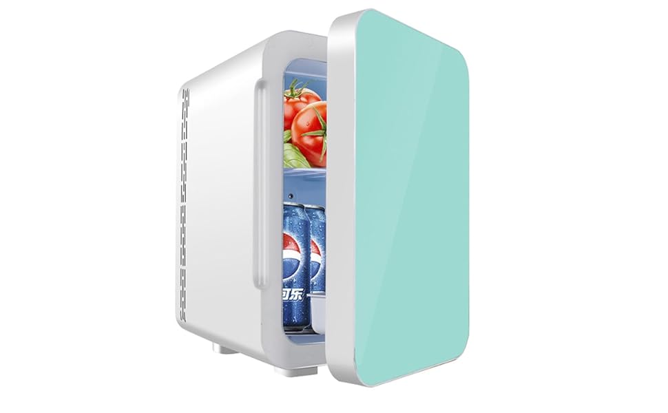 COOLBABY 22L Large Capacity Mini Fridge with Glass Door for Skincare