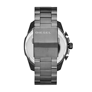 Diesel Men's Mega Chief Chronograph, 59 mm Case Size, Stainless Steel Watch