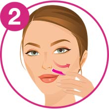 Veet Hair Removal Face Hair Removal Coldwax Strips - Pack Of 20