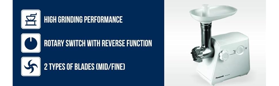 Buy Panasonic MK-MG1000 1000-Watt Meat/Food Grinder Online at Low ...