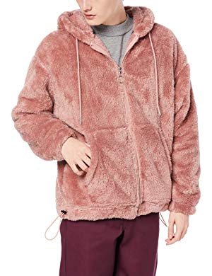 Amazon ウィゴー シャギー ボア ビッグ ジップ パーカ スウェット メンズ M ブラック トレーナー パーカー 通販