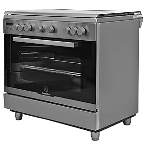 Electrolux Free Standing Gas Oven And Hob Silver Ekg941aaox