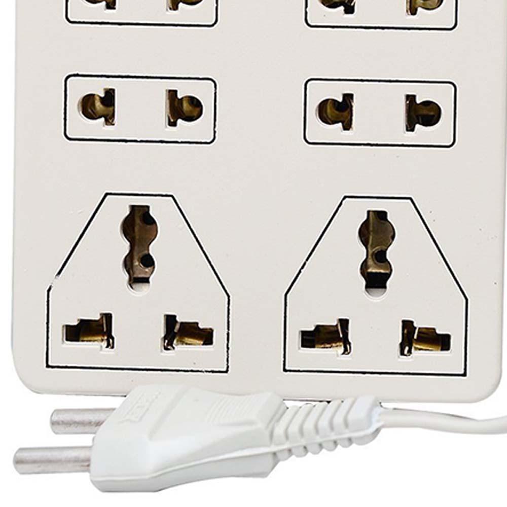 Hilex Mini Strip 8 Plug Point Extension Strip with Fuse and Spark