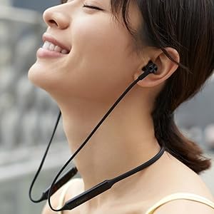 Huawei FreeLace Earphones, Bluetooth, Built-in Microphone, Black