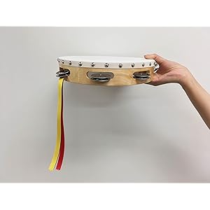 ヤマヨ 教育用 タンバリン 15cm 白（１０個） ヤマヨ 教育用 タンバリン 15cm 白（10個）