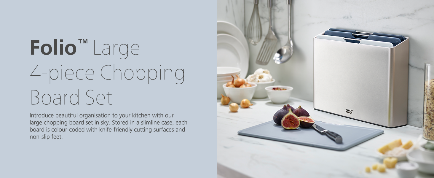Joseph Joseph Folio Large Chopping Board Set Editions (Sky) Amazon