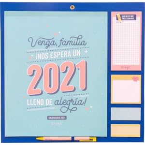 Mr Wonderful Calendario Familiar Venga Familia Nos Espera Un 2021 Lleno De Alegria Mr Wonderful Mr Wonderful Amazon Es Oficina Y Papeleria