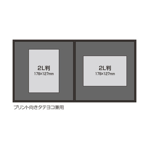 Amazon.co.jp: ナカバヤシ Vカットマット写真台紙 2L判2面