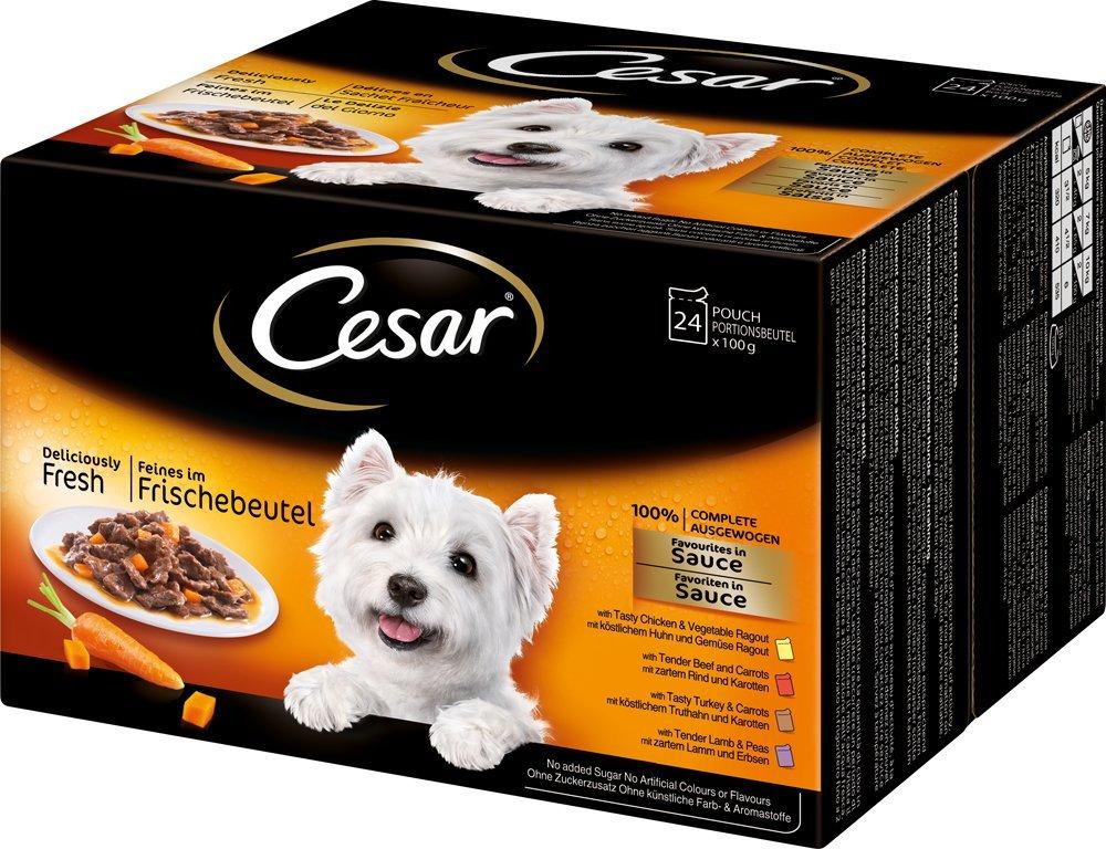 Cesar Dog Food In Fresh Sachets 24 x 100 g (Pack of 2) Amazon.co.uk