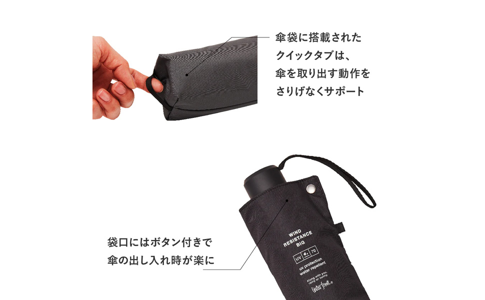 Amazon.co.jp: Waterfront 折りたたみ傘 雨傘 LESS IS MORE 富山