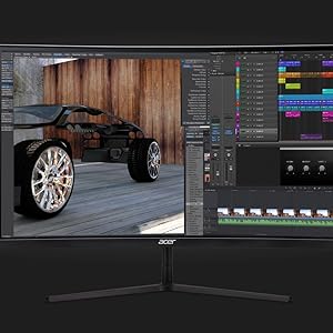 Acer Nitro EI322QURPbmiippx 80cm 31.5 inç ZeroFrame QHD Curved 1500R ...