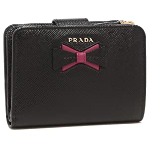Amazon | [Prada] [プラダ] 二つ折り財布 サフィアーノ リボン