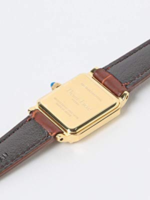 定番⭐️新品⭐️デミルクスビームス スクエア 型押しレザー 腕時計／ブラウン Demi-Luxe BEAMS（デミルクス ビームス）スクエア 型押レザー