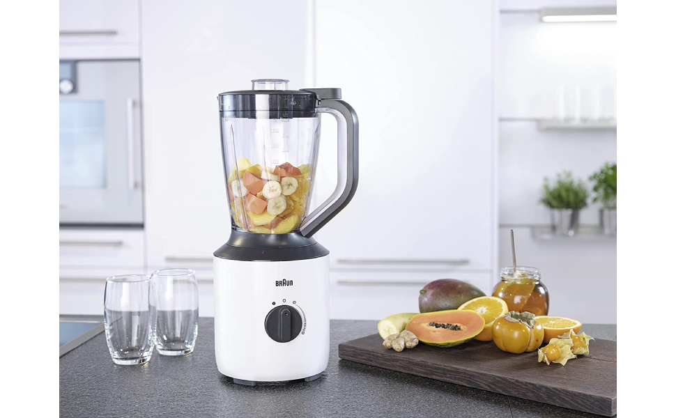 Braun Power Blender, 800W, 2L Capacity, Varaible Speeds, Pulse Function