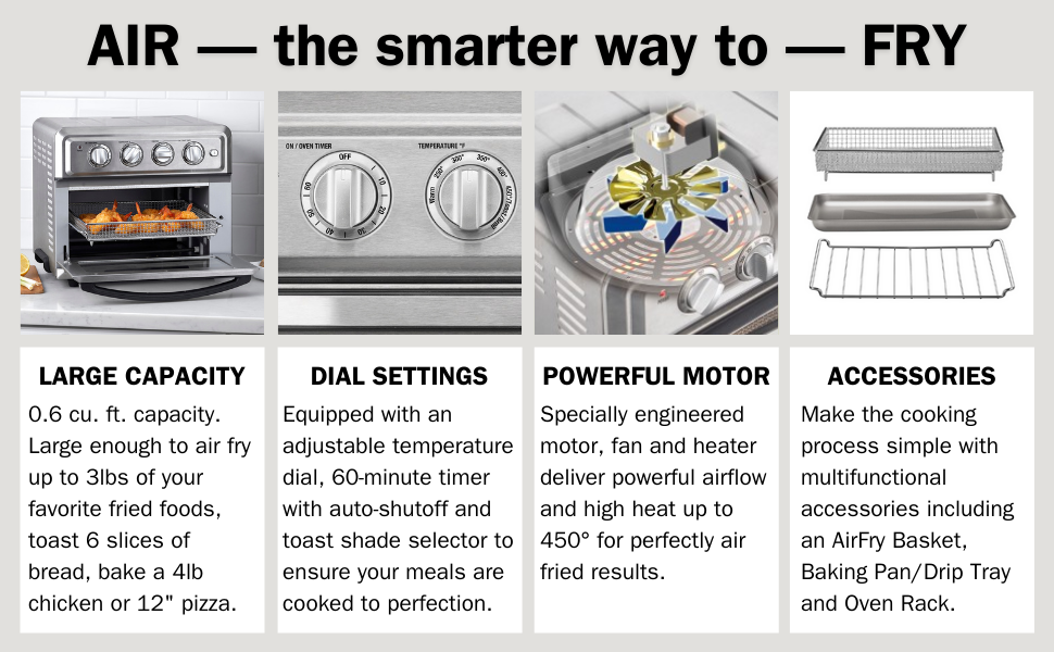 CUISINART TOA60C AirFryer Convection Oven, Silver Amazon.ca Home