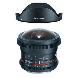 Amazon.co.jp: SAMYANG 動画用単焦点魚眼レンズ VDSLR 12mm T3.1