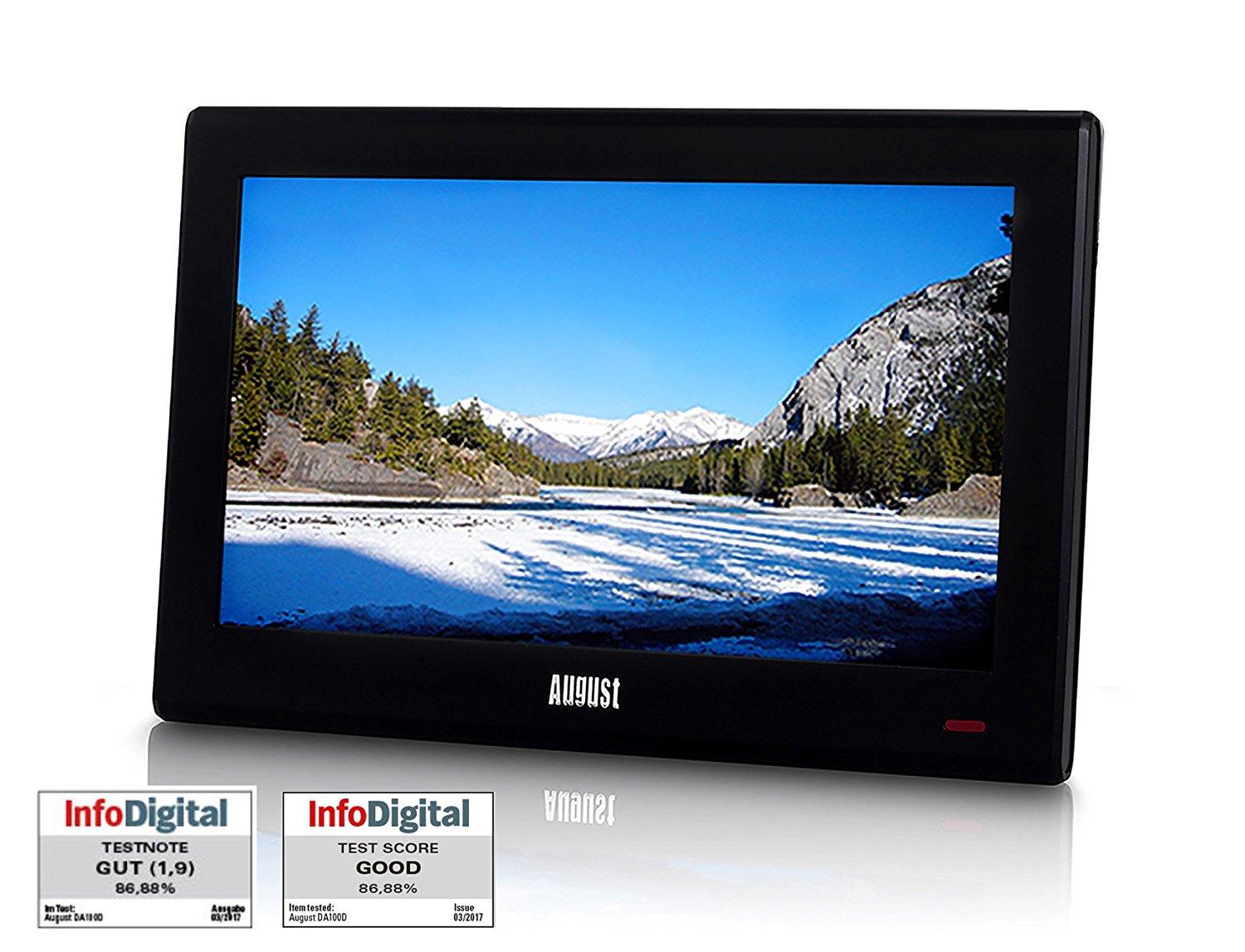 August DA100D 10" Portable TV with Freeview Add a Small Screen