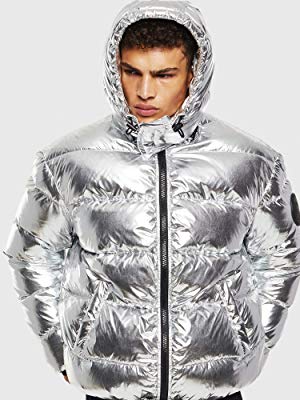 Amazon | [Diesel] (ディーゼル) メンズ メタリックシルバー