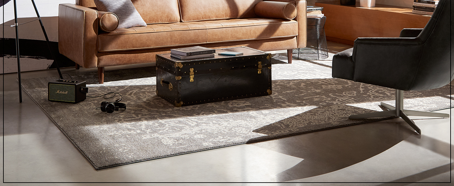 Amazon Com Rivet Aiden Tufted Mid Century Modern Leather Bench