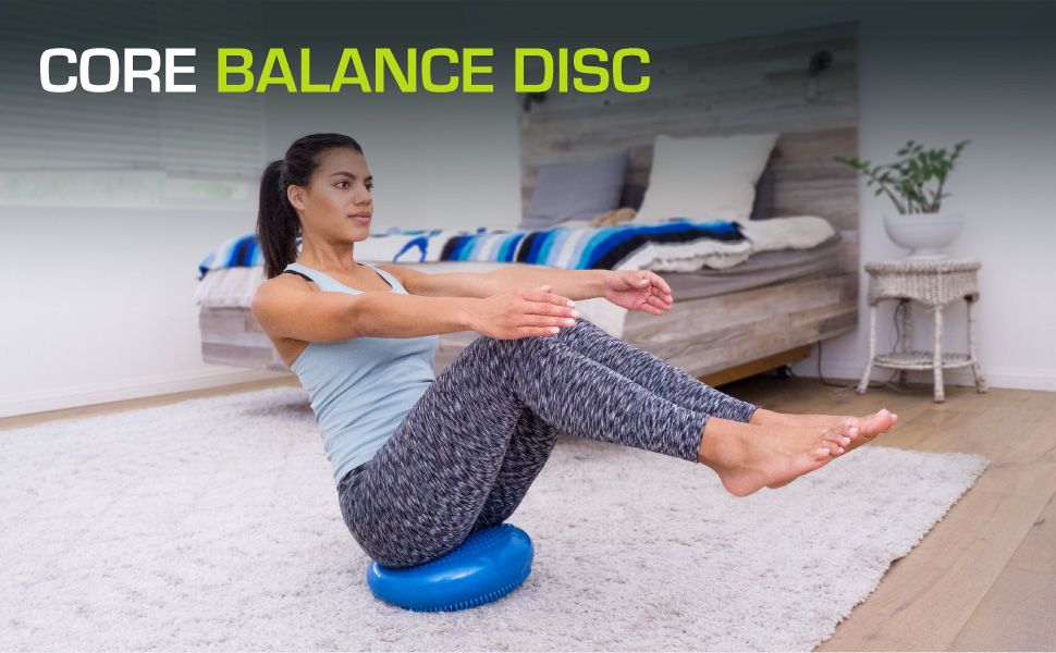 ProsourceFit Core Balance Disc Trainer, 14” Diameter with Pump for