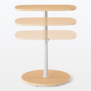 無印　サイドテーブル MUJI (無印良品) - 無印良品 スチールトレースタンド サイド