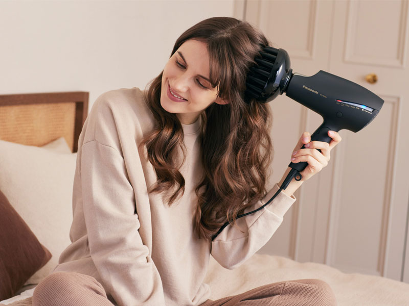 Panasonic Advanced Folding Hair Dryer with Diffuser, Nanoe & Double
