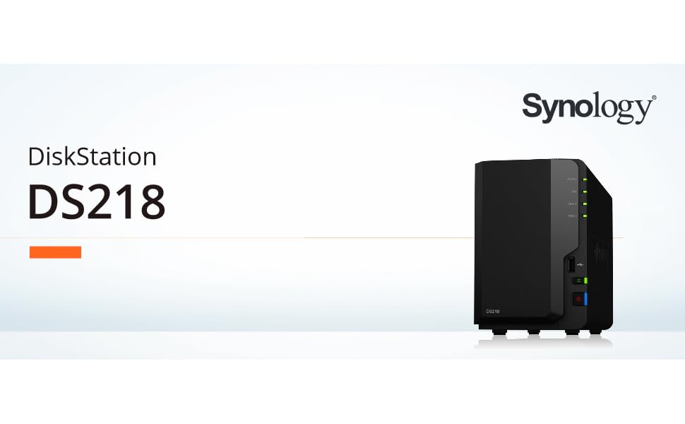 Synology DS218 2-Bay 3.5’ Diskless 1xGbE NAS (HMB) Realtek RTD1296 Quad-core 1.4GHz DiskStation