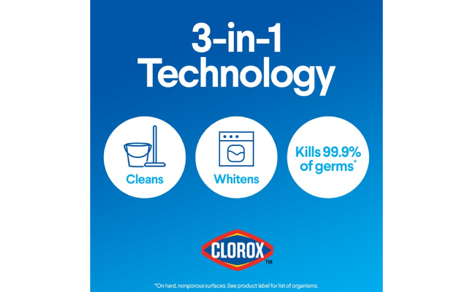 Clorox Bleach Promo Pack (3.78L + 950Ml Free) Household Cleaner And