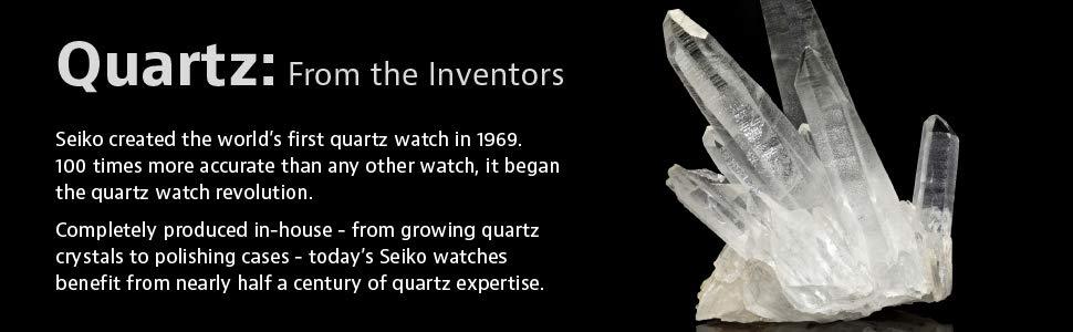 Quartz Movement, Worlds First, 100 times more accurate, Inventors