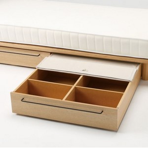 Amazon｜無印良品 ポリエステル綿麻混・木製ベッドフレーム下