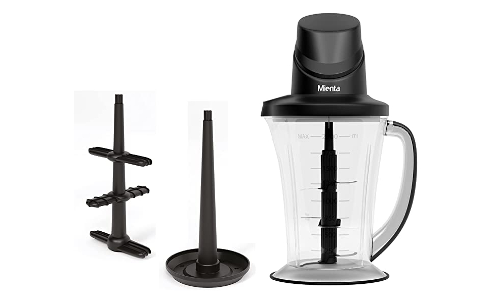 Mienta Chopper 2 L- 6 Blade-Black - CH23738A