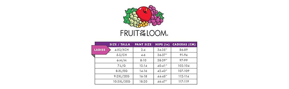 Fruit Of The Loom Women S Underwear Panties Regular Plus Size Bikini 6 Pack Assorted Color 8 Amazon Ca Clothing Accessories