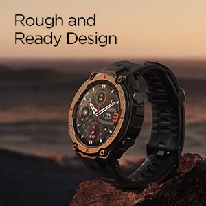 Amazfit T-Rex Pro Smartwatch Fitness Watch - Built-in GPS, Military