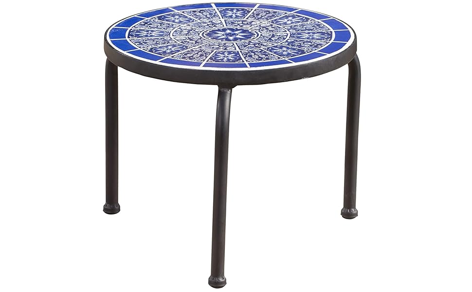 Christopher Knight Home Slate Outdoor Ceramic Tile Side