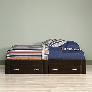 cinnamon beginnings sauder platform cherry twin bed finish