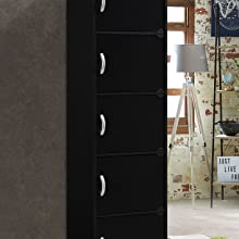 送料無料　Hodedah 本棚 マホガニー 5段 送料無料 Hodedah 本棚 マホガニー 5段