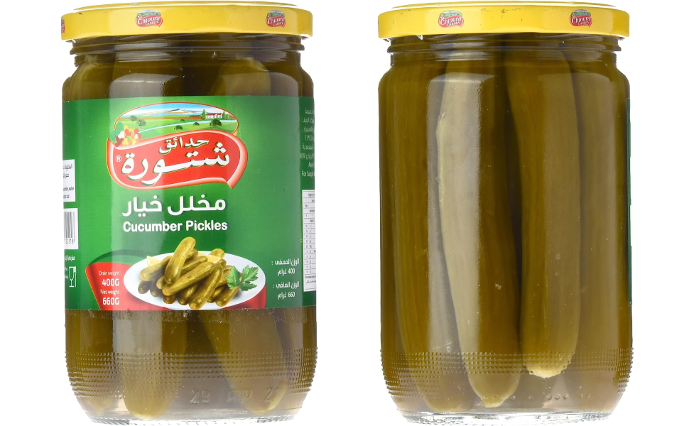 Chtoura Garden Cucumber Pickles, 600 g, Green Buy Online at Best