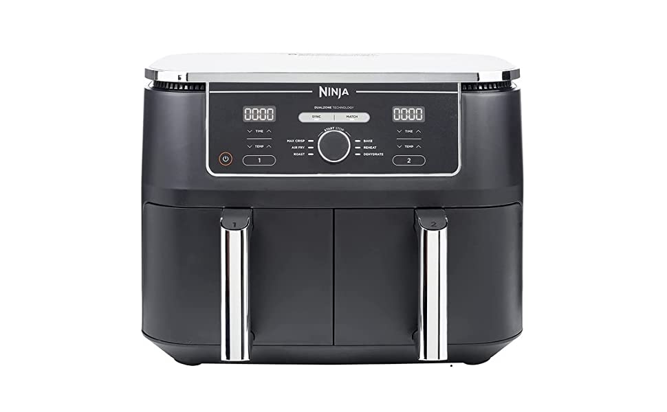 Ninja Foodi MAX Dual Zone Air Fryer [AF400UK] 9.5L, 2 Drawers, 6