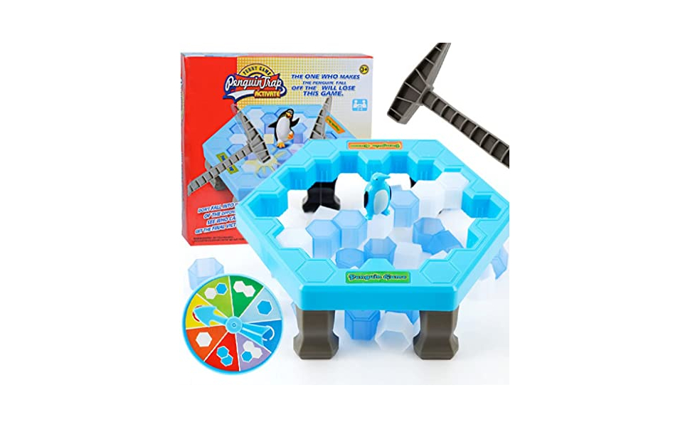 Hit Penguin ice blocks toys children desktop interaction Puzzle game