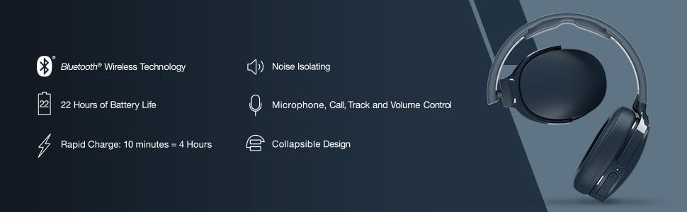 bluetooth blue tooth 22 hour battery life battery-life long lasting battery long-lasting battery