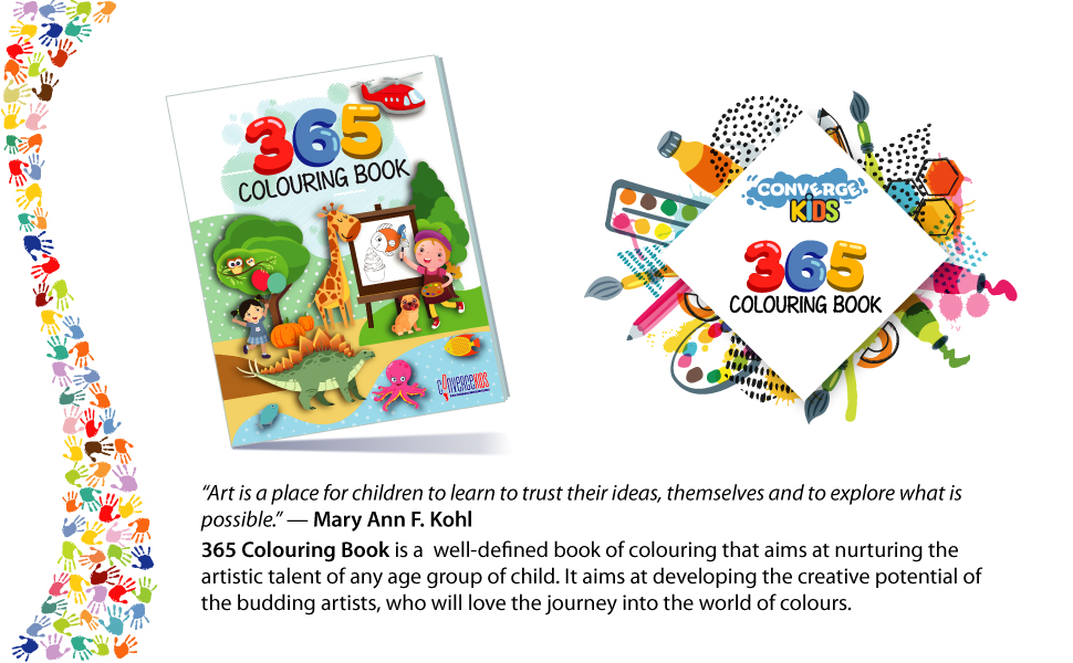 365 Colouring Book for Kids Painting and Drawing Converge Kids