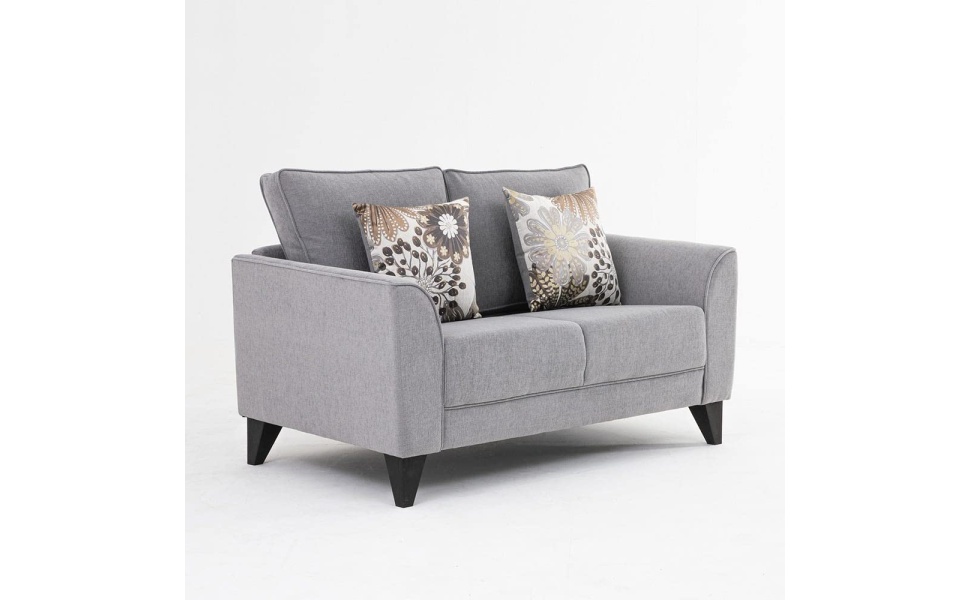 Danube Home Blackpool 2 Seater Fabric Sofa I Wood Leg Two Seat Sofas I