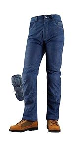 Amazon | コミネ(KOMINE) バイク用 パンツ プレミアムベントレザー